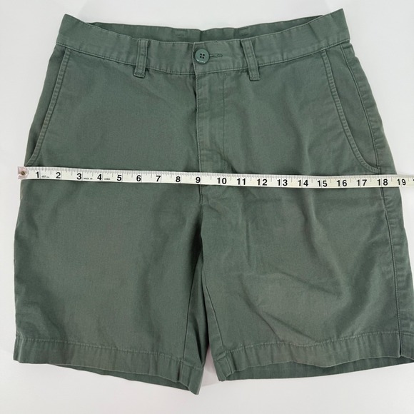 Patagonia Men All Wear Organic Cotton Chino Shorts Sz 28 Green Outdoor Worn Wear - Picture 5 of 11